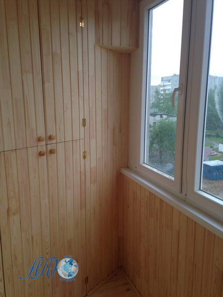 шкаф на балкон от потолка до пола