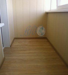 обшивка панелями ПВХ балкона лоджии