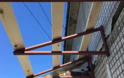 Ремонт крыши балкона на последнем этаже